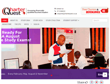 Tablet Screenshot of charterquest.co.za